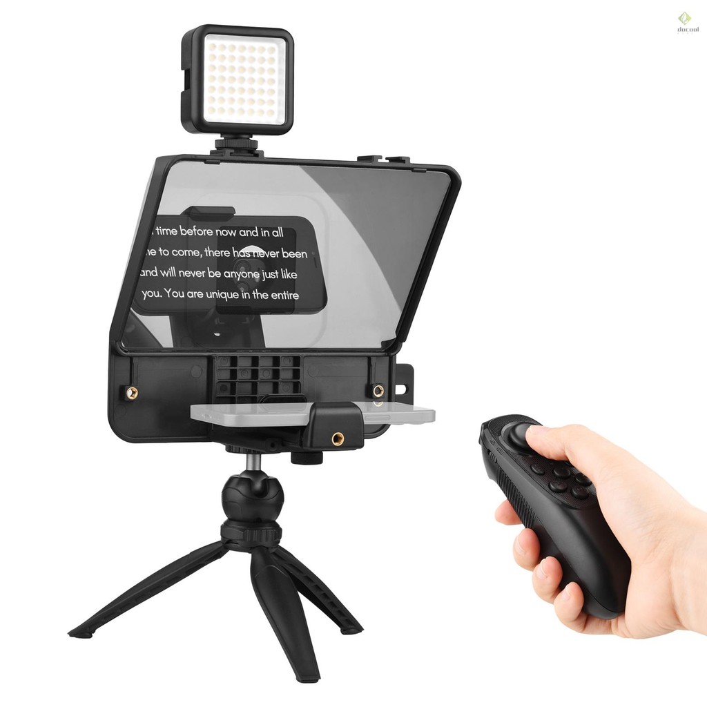 Andoer A10 Portable Smartphone DSLR Camera Teleprompter Prompter Kit ...
