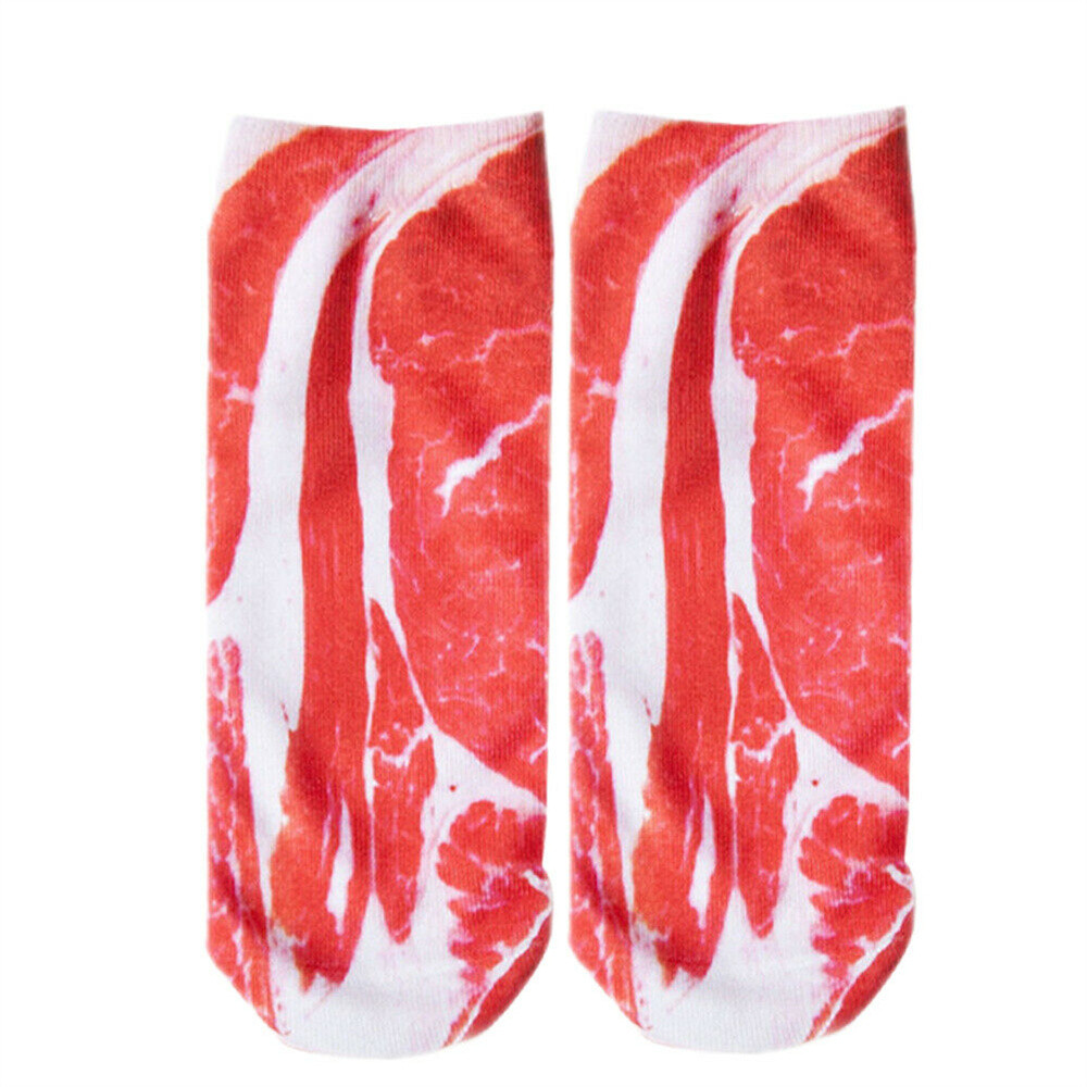 Casual Funny Novelty Crew Socks Gifts For Men Women Steak Gift Weird ...