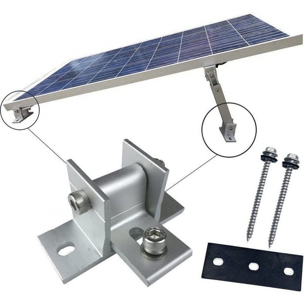 NEW>>Solar Panel Rotatable Elevation With Angle Bracket-Roof Mounting ...