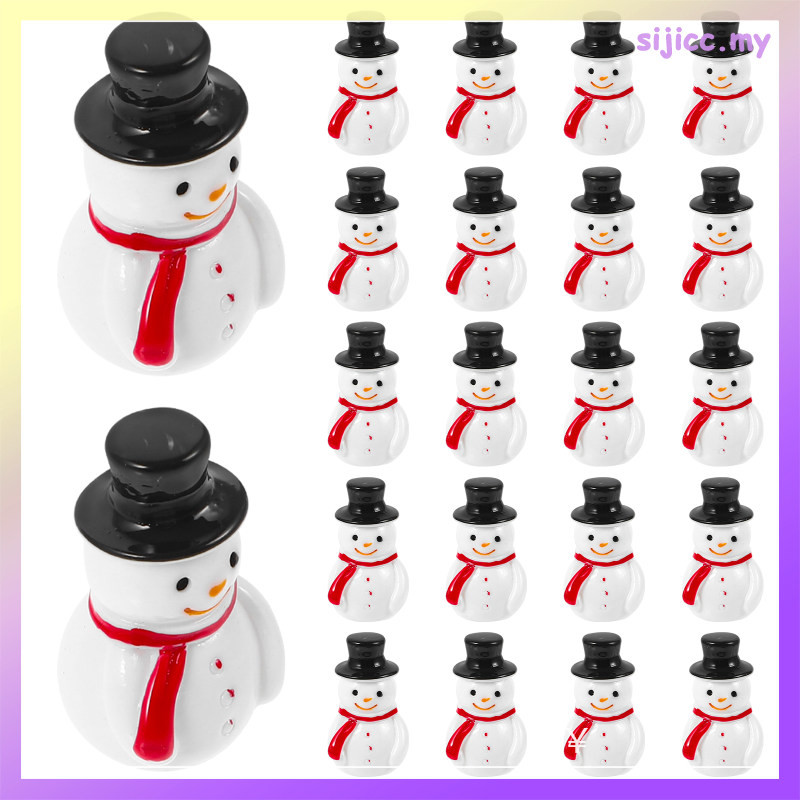 Landscape Decor Resin Miniature Snowman Craft Toy Christmas Globe ...