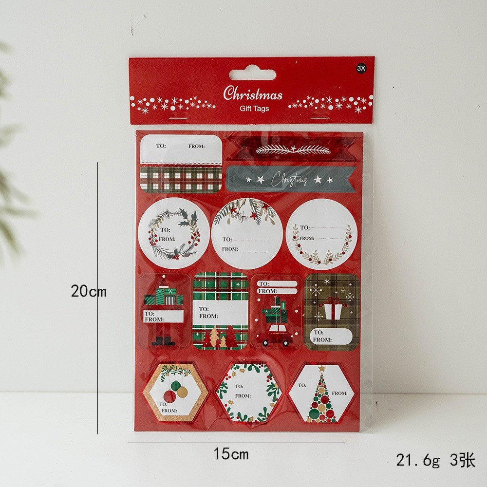 Christmas Stickers Handheld Materials Christmas Festival Gift Packaging ...
