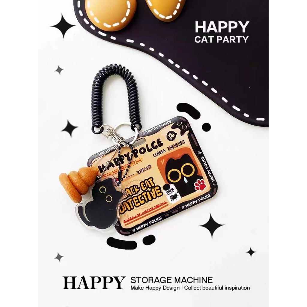 FBI Card Cover Little Black Cat With Kitten Pendant For Door Car ...