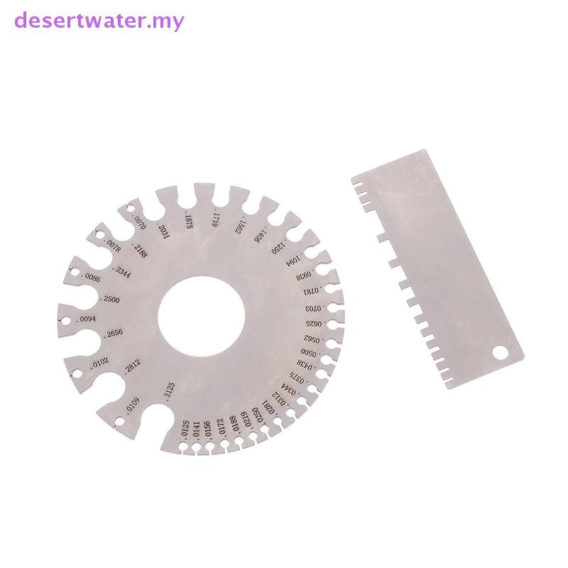 DWMY 0-36 Round AWG SWG Wire Gauge Thickness Ruler Gauge Diameter ...