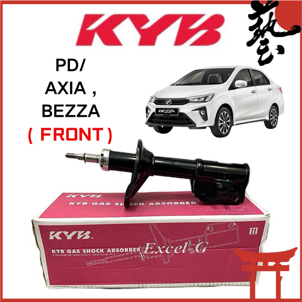 KYB Absorber Set - Perodua Axia , Bezza (FRONT) (GAS) (1Pair ) (332M077 ...