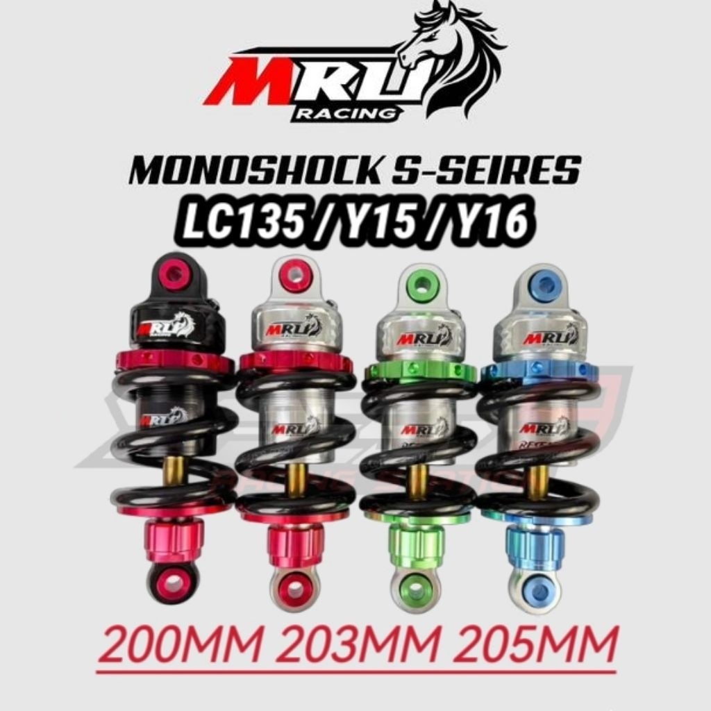 BARU 2025 MRU RACING S - SERIES CNC MONOSHOCK ADJUSTABLE LC135 Y15 Y16 ...