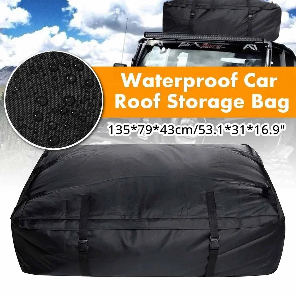135x79x43cm Waterproof Car Cargo Roof Bag Waterproof Rooftop Carrier ...