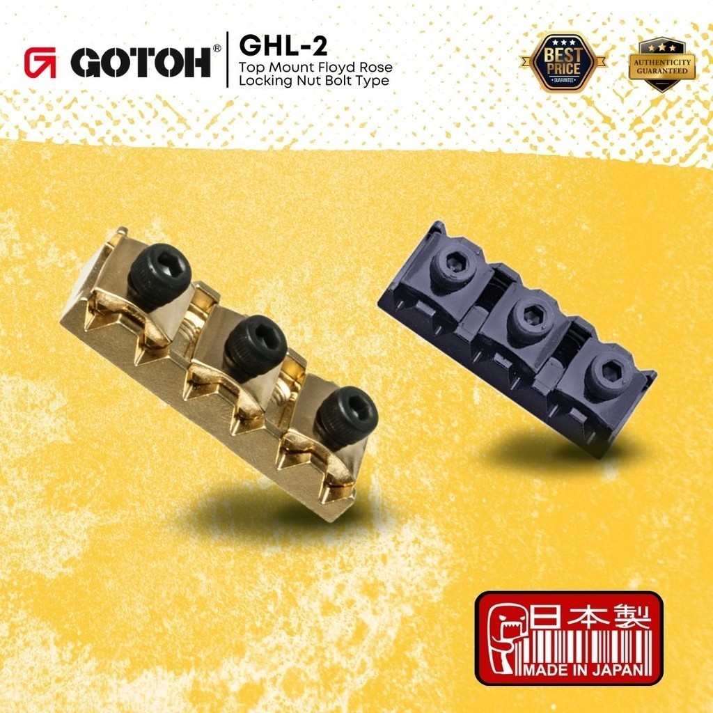 GOTOH GHL-2 Top Mount Floyd Rose Locking Nut Bolt Type for Electric ...