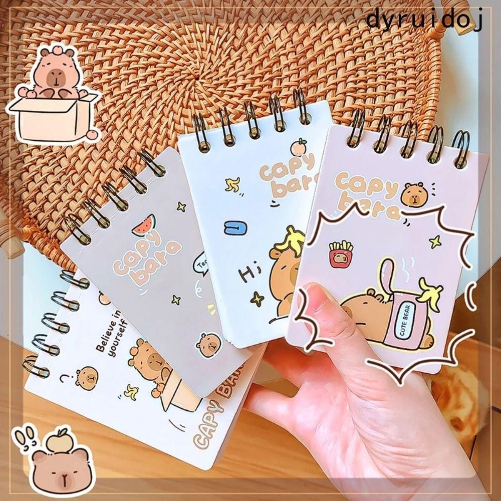 DYRUIDOJ A7 Diary Notepad, Kawaii Aesthetic Capybara Notebook, To Do ...
