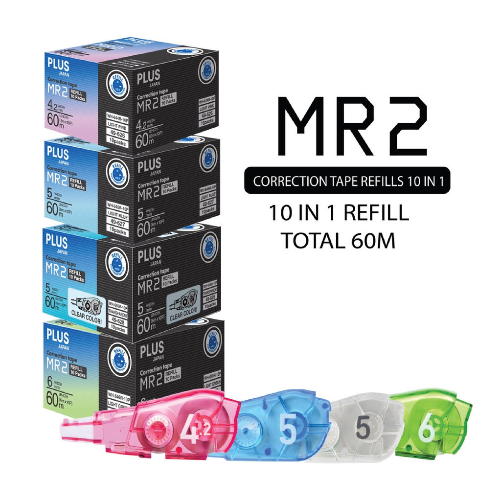 Plus MR2 Correction Tape Refill (10pcs/box) Shopee Malaysia