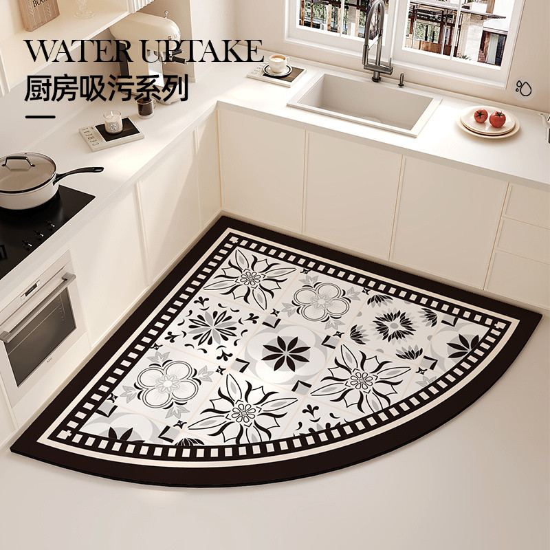Kitchen Diatom Ooze Floor Mat Washable OilProof Waterproof NonSlip