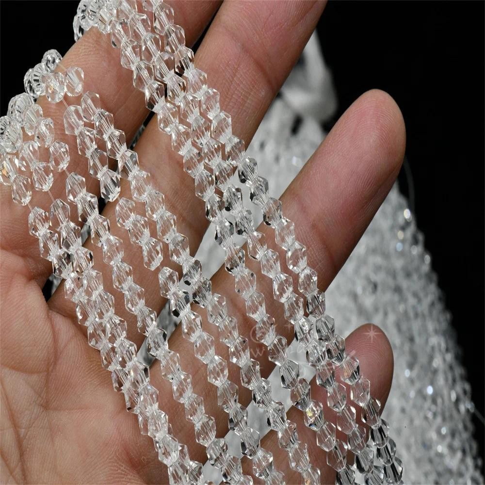 3mm 4mm Crystal clear Bicone Beads Jewelry Making DIY Necklace Bracelet