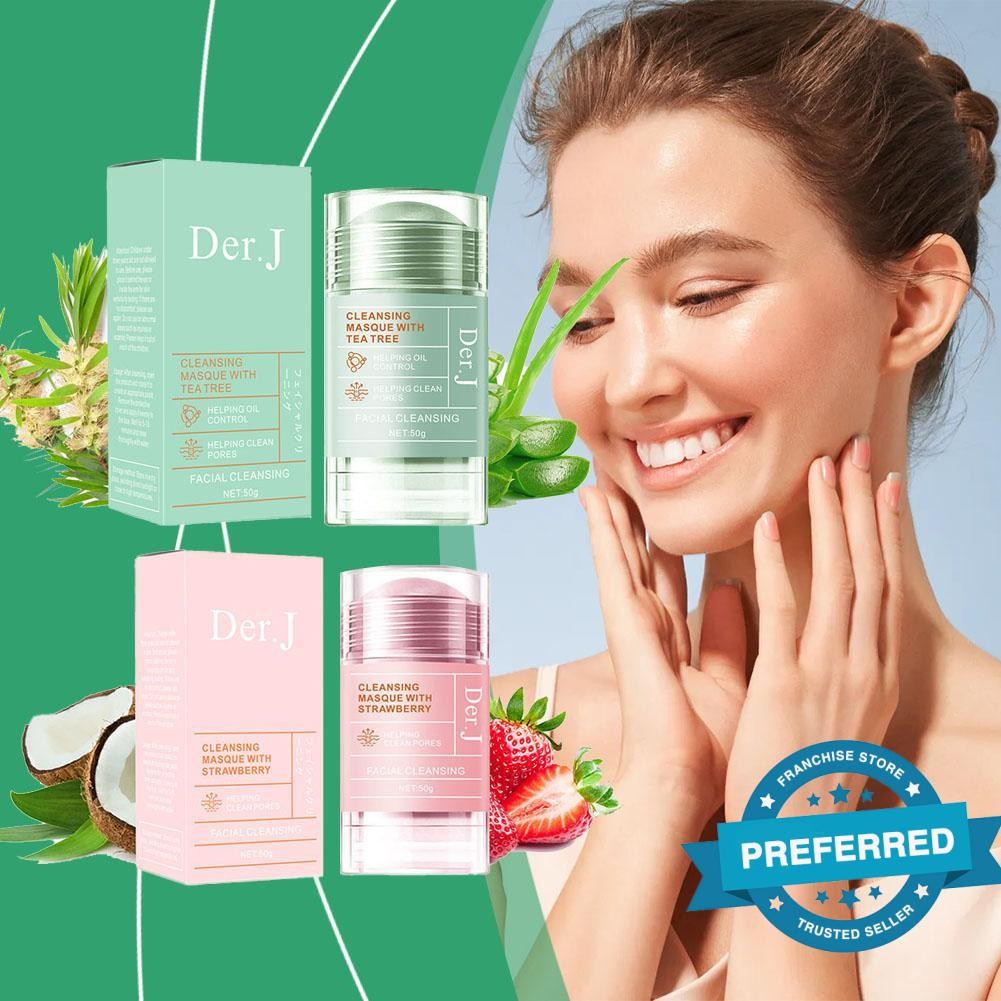 Applicator Mud Stick Tea Tree Strawberry Cleansing Rod Oil Mask Film ...