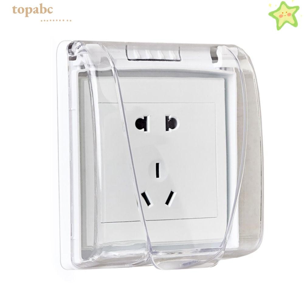 TOPABC Switch Protective Cover, 86 Type Self-Adhesive Socket Waterproof ...