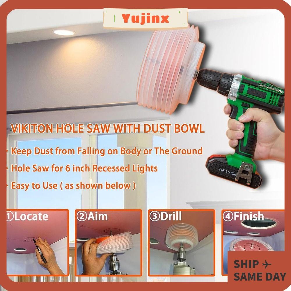 YUJINX Hole Saw Dust Bowl, Elastic Universal Saw Dust Catcher ...