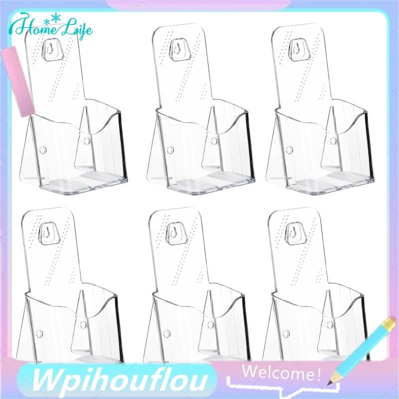 [HoME&life] Acrylic Brochure Holder Brochure Holder Kit 6 Pack Trifold ...