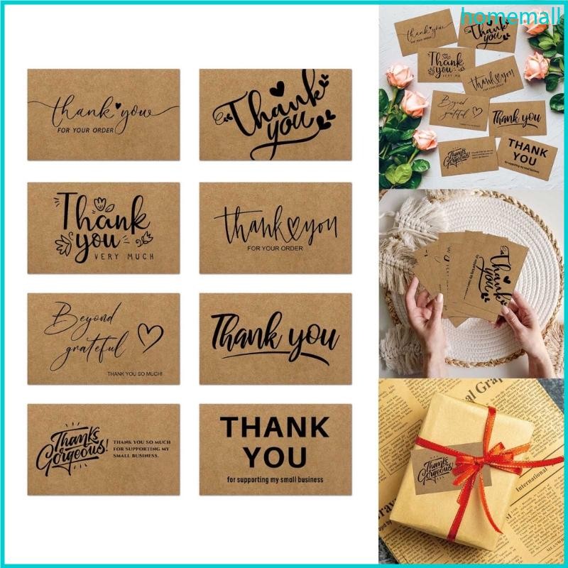 HO Pack of 50 Thank You Cards Papercrafts Greetings Card Business Cards ...
