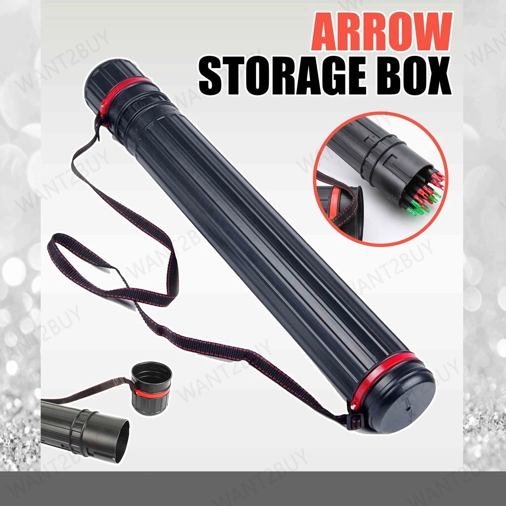 64-108cm Extendable Poster Tube Holder Archery Arrow Playmat Art Tube ...