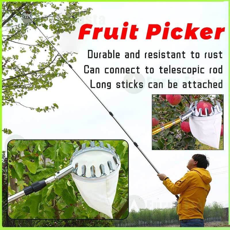 Metal Fruit Picker Package Pengait Buah High-altitude Fruit Tree ...