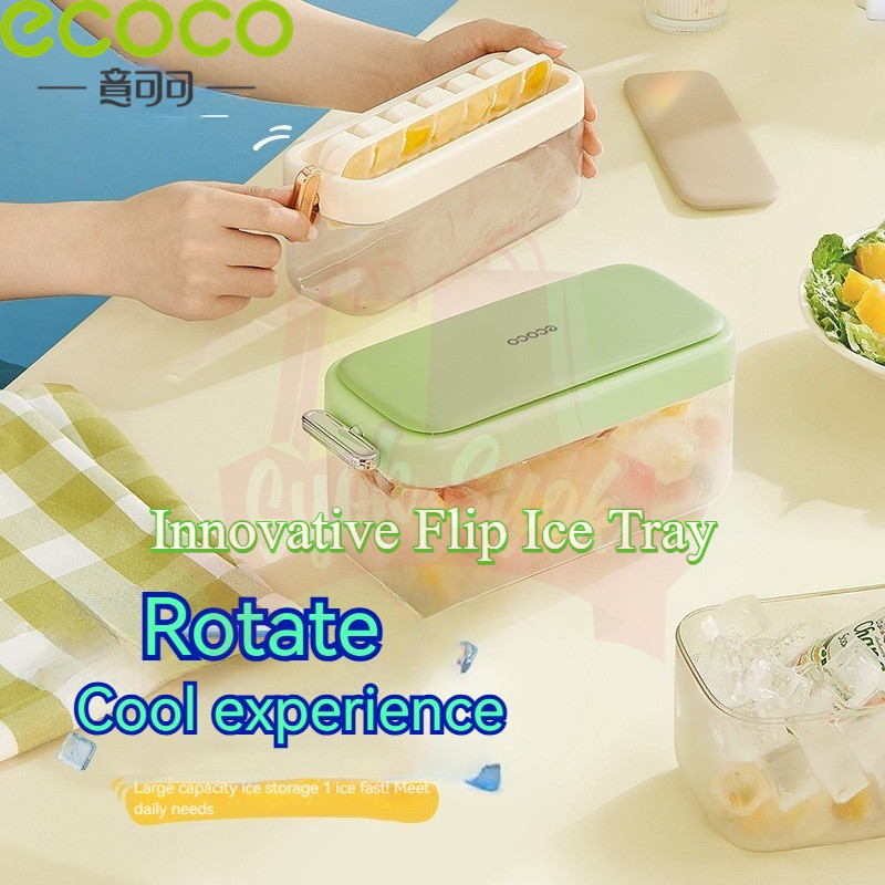 SyokSyok ECOCO Innovative Flip Ice Tray for Home, Mini Fast Freezing ...