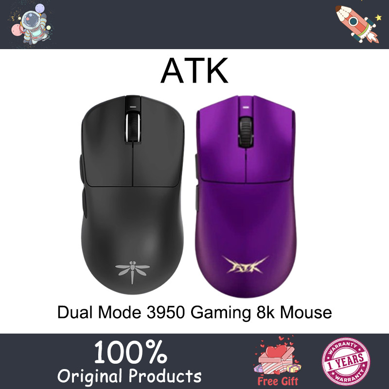 ATK GEAR X1 Wireless Dual Mode 3950 Gaming 8k Mouse | Shopee Malaysia