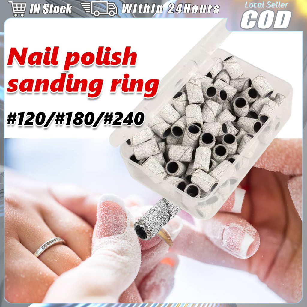 120 180 240Grit Mini Sanding Bands for Nail Drill Bits Mandrel Electric ...
