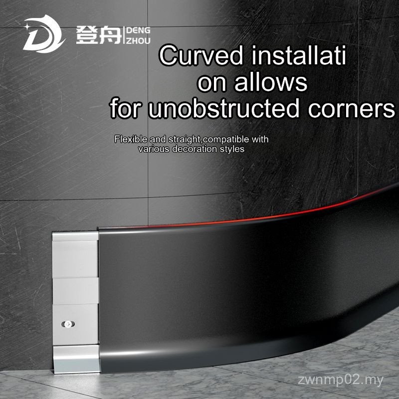Aluminum Alloy Baseboard Ultra-Narrow Floor Snap-on Aluminum Baseboard ...
