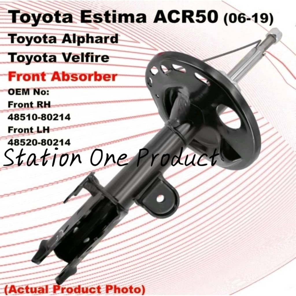 Toyota Estima ACR50 / Alphard ANH20 / Vellfire GGH20 Front & Rear Shock ...