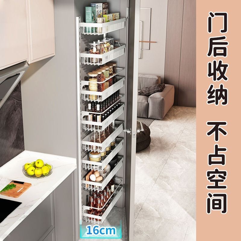 Perforation-free Wall-Mounted Storage Rack Behind Door Multi-Layer ...