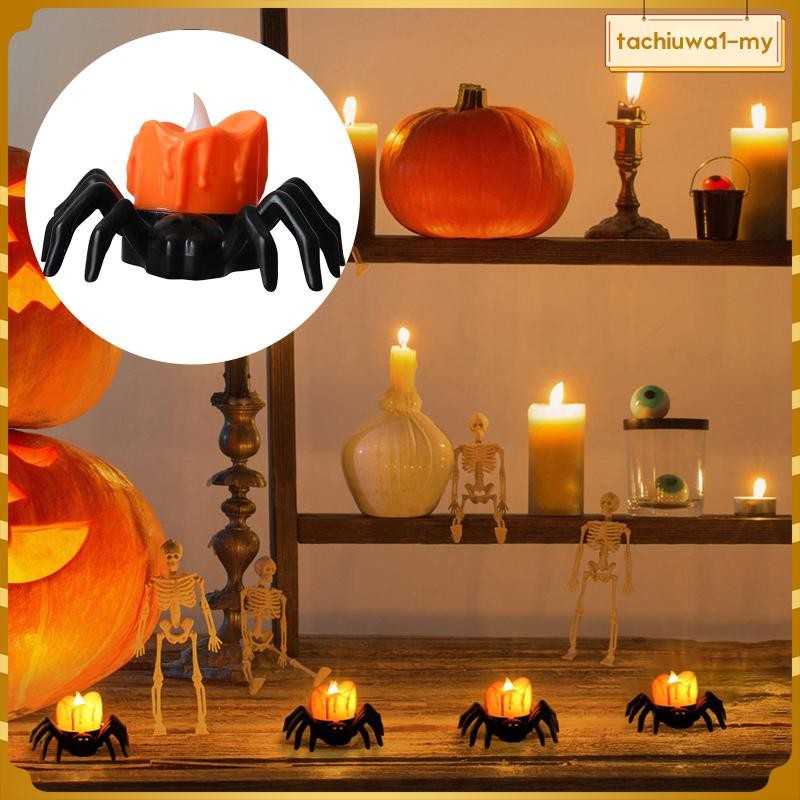 [TachiuwadcMY] Flameless Halloween Candles LED Candle Light Pumpkin ...