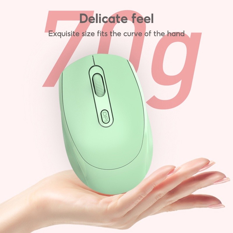 (AD)TBTIC Wireless Mouse Bluetooth 2.4Ghz Receiver Optical Adjustable ...