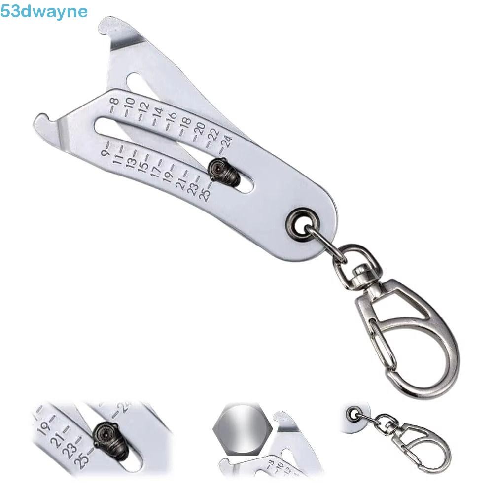 DWAYNE Precise Thread Size Checker Keychain, Portable Metric/Imperial ...