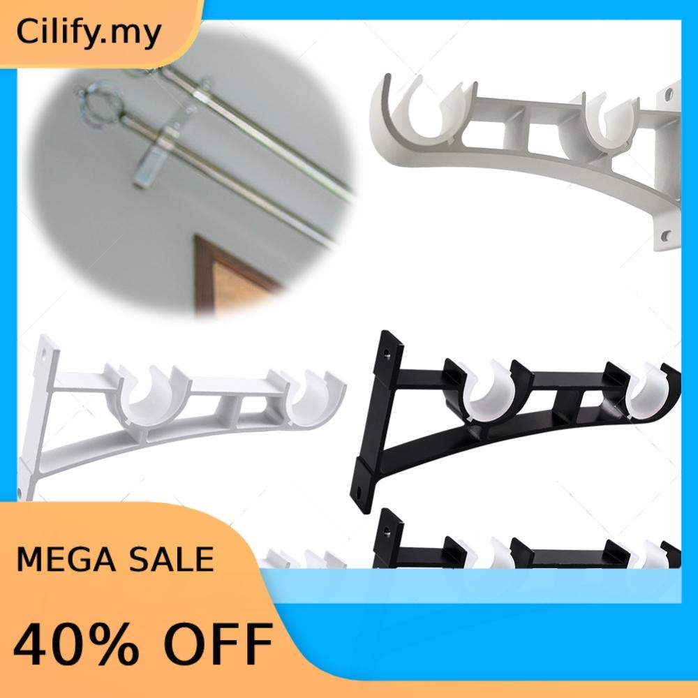 2 Pack Double Curtain Rod Brackets Curtain Rod Hanging Hardware for — free download