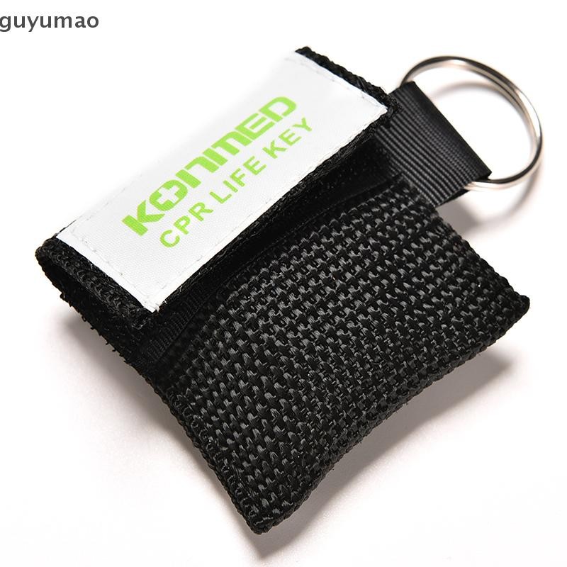guyumao Rescue CPR Resuscitator Mask Keychain Key Ring Emergency Face ...