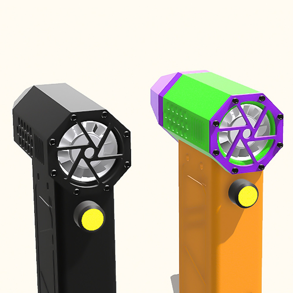 Rain 140000RPM Mini Turbo Jet Fan 64m/s Brushless Motor Handheld Duct