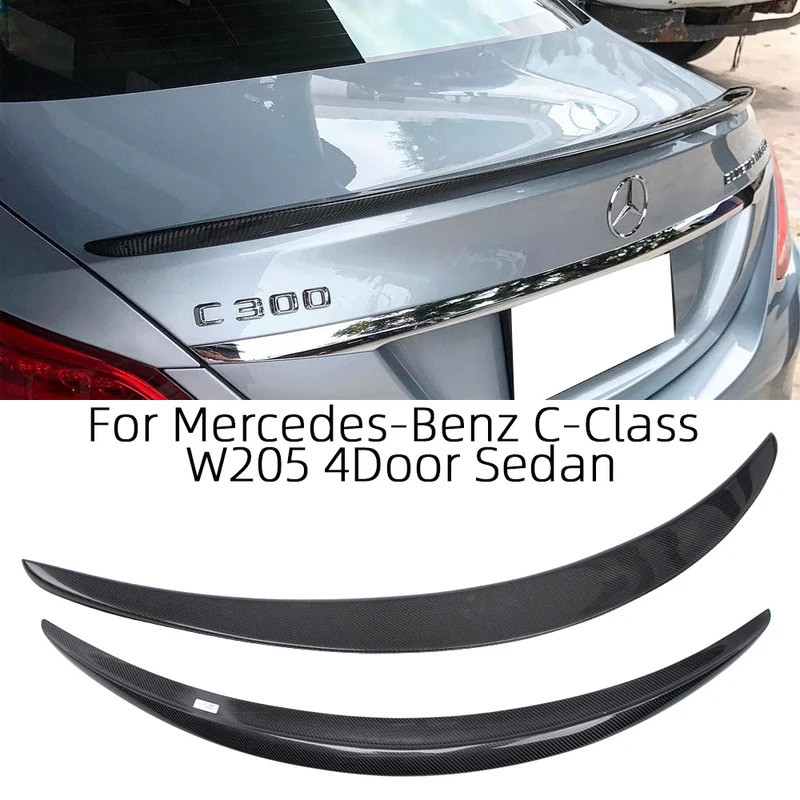 For Mercedes-Benz C-Class W205 4Door sedan AMG Style Carbon Fiber Rear ...