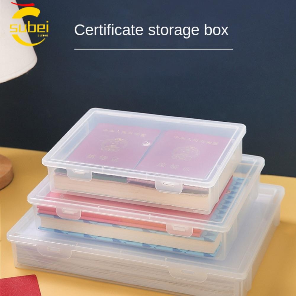 SUBEI1 Certificate File Container, Square Shape Document Organizer ...