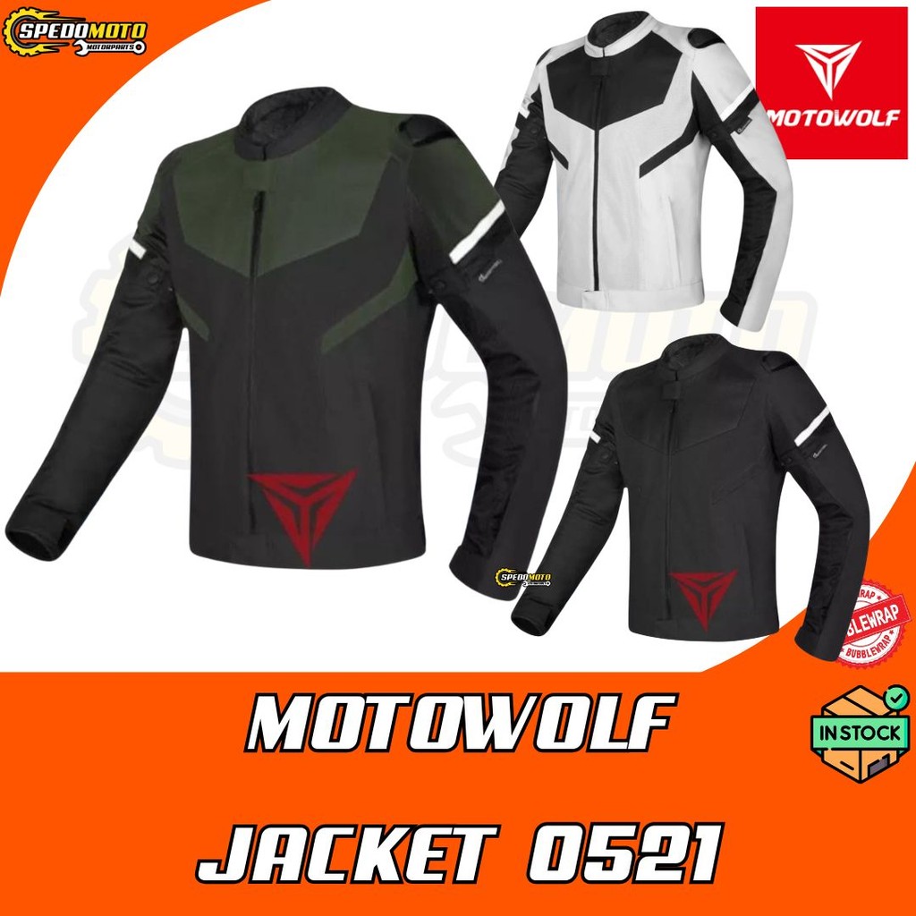 Jaket Rider Mesh MOTOWOLF 0521 Mesh Jacket CE Certified Protector ...