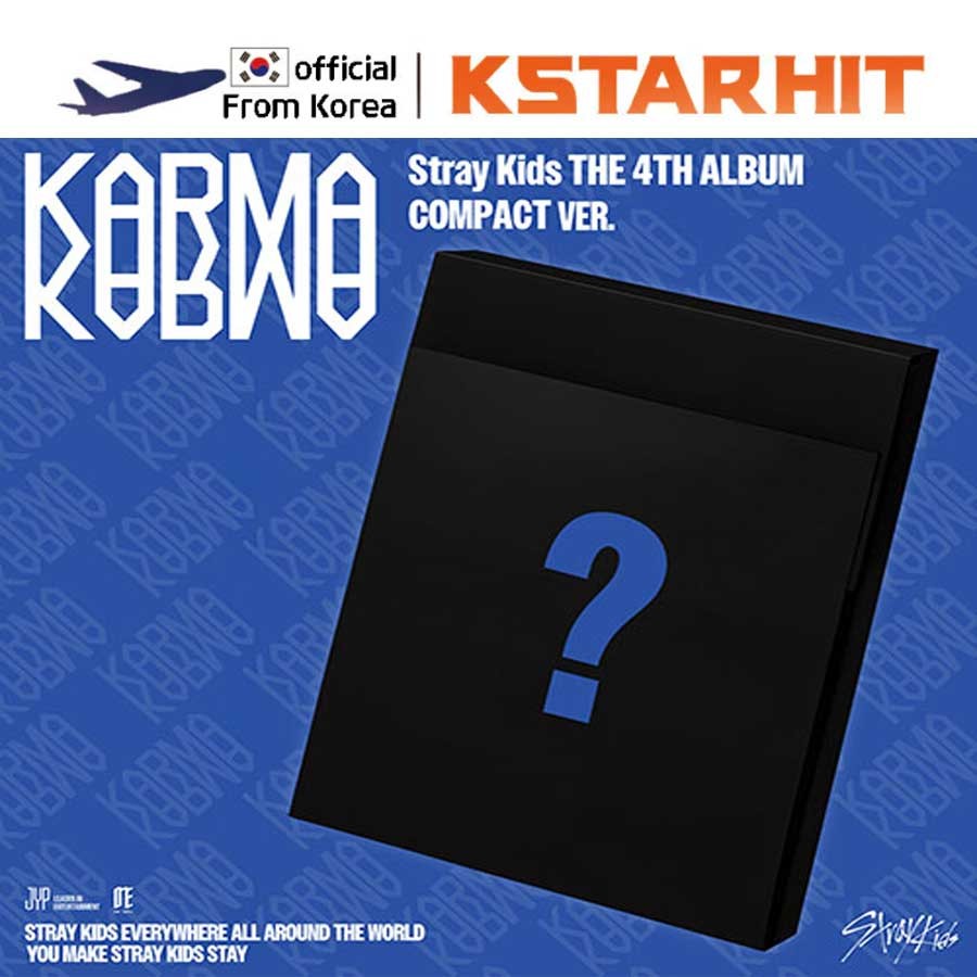 Album Stray Kids 'KARMA' [Compact Ver.] + Carte Pré-commande + Photocards Supplémentaires - Édition Coréenne Originale