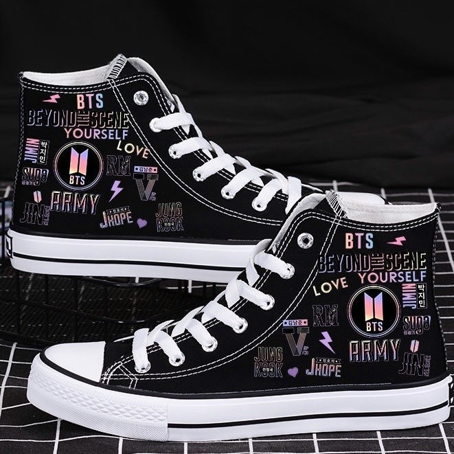 jf6 bts Canvas Shoes Fashion Casual shoes / 100% Quality Assurance bts