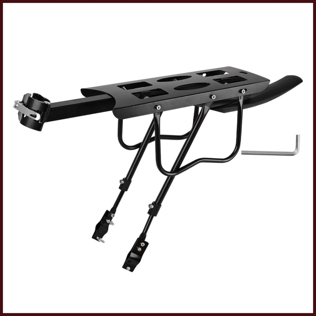 Cycle Rear Rack Carrier Seat Post Rack With Warning Reflectors Load ...