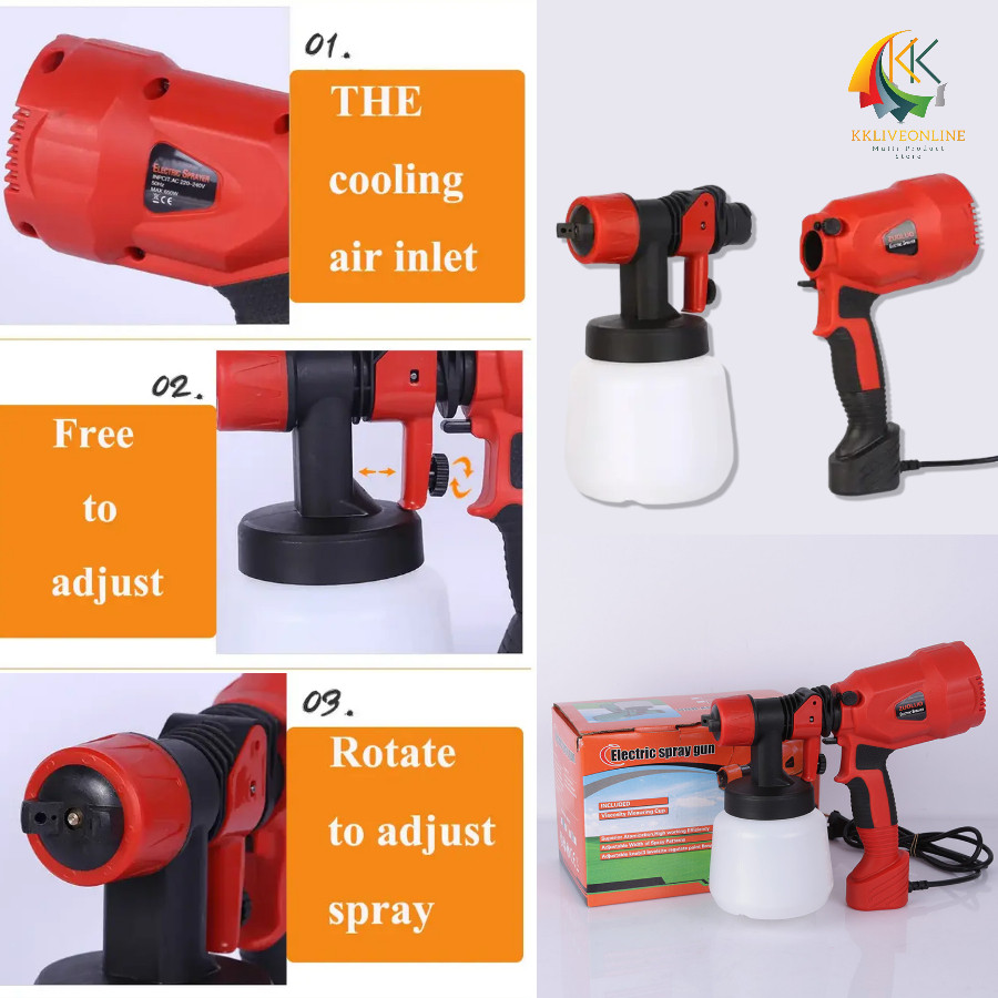 Electric Paint Sprayer Gun 650w Airless Paint Machine Electric Handheld ...
