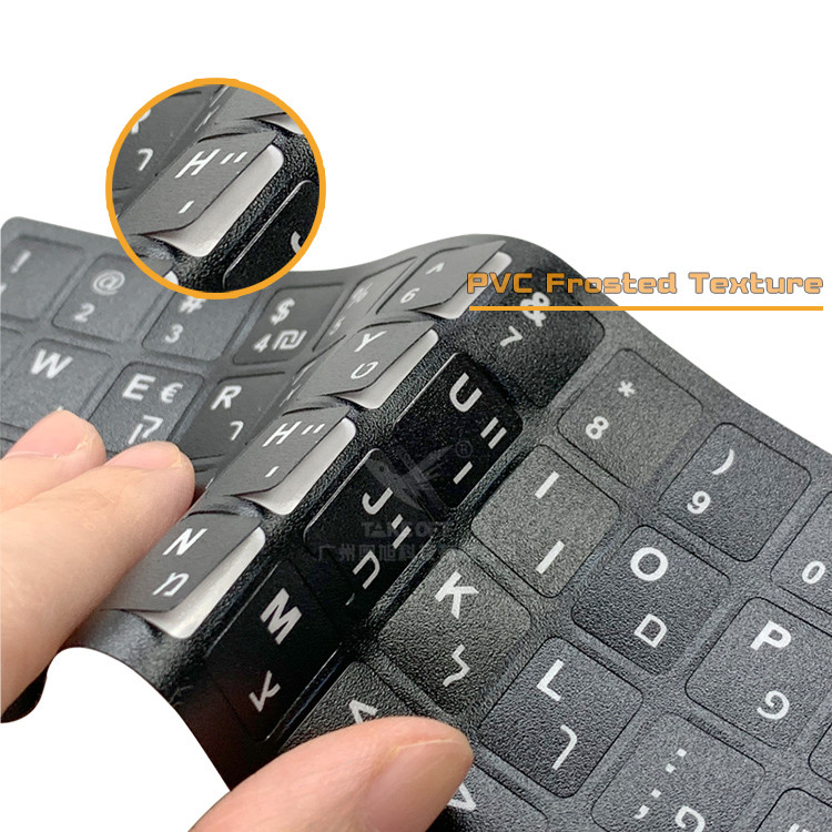 Practical Replaceable PVC Keyboard Font Replacement Sticker English ...