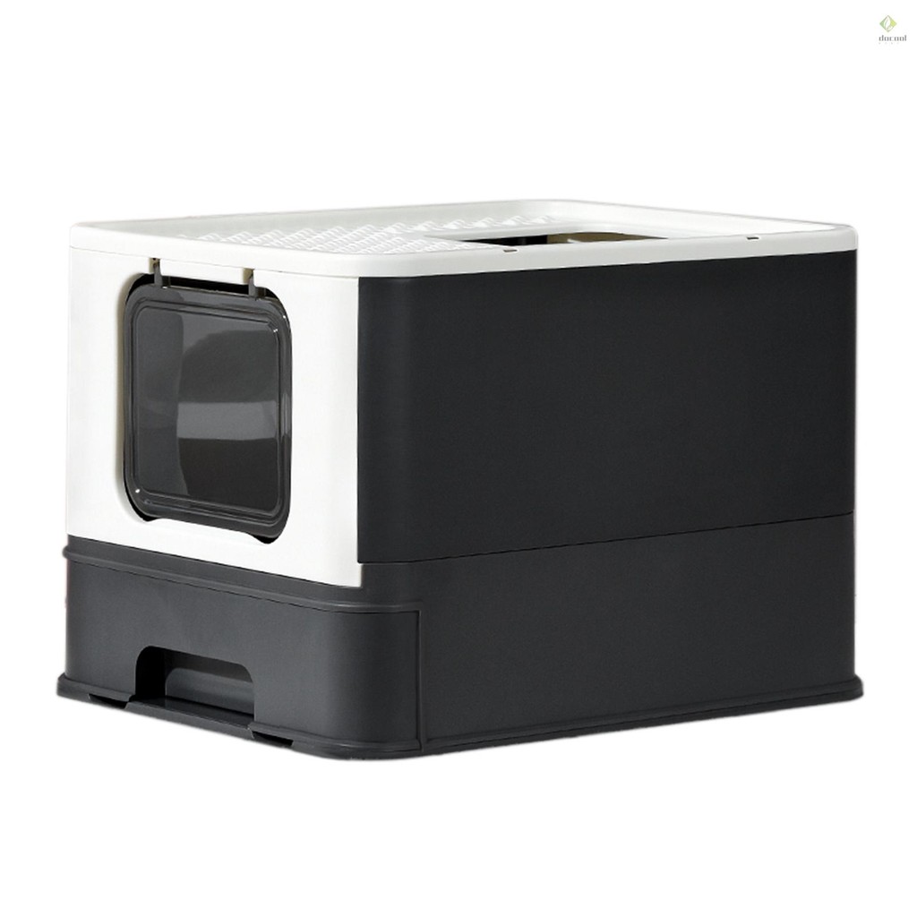 Foldable Cat Litter Box Cat Litter Tray Hooded Litter Box Perfect for