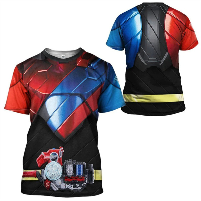 Kamen Rider W Cyclone T Shirt for Men Cool Designs 3D Masked Kuuga ...