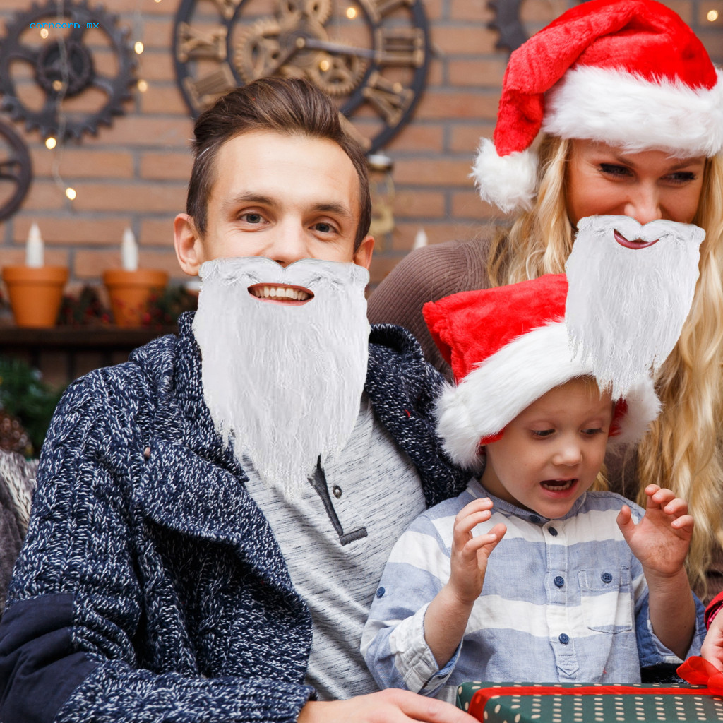 CORN Premium Quality Santa Beard Fake Santa Beard Costume Christmas ...