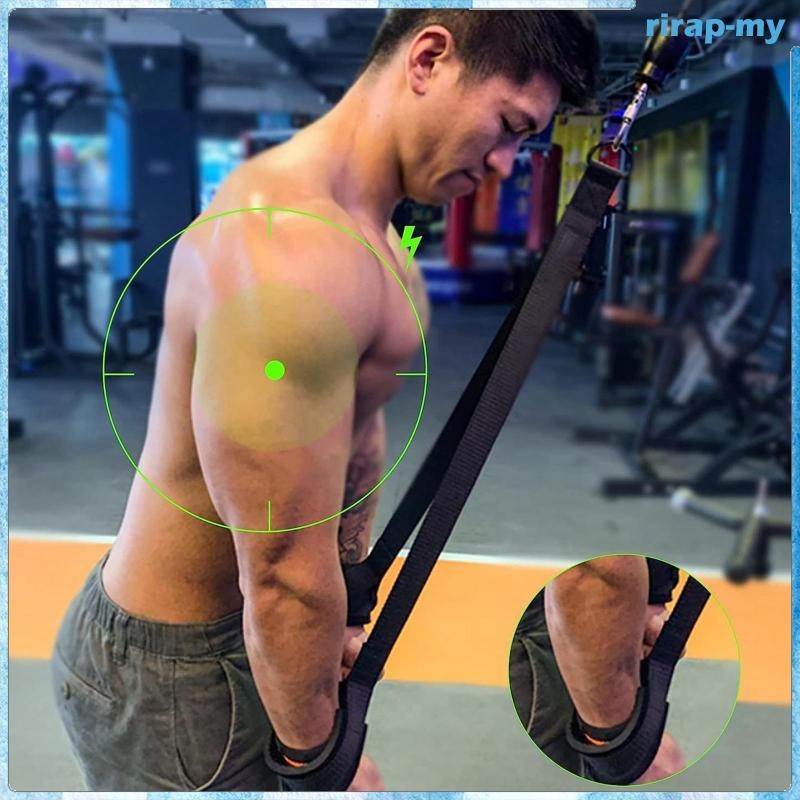 [RirapMY] Tricep Rope Cable Attachment for Resistance Bands Triceps ...