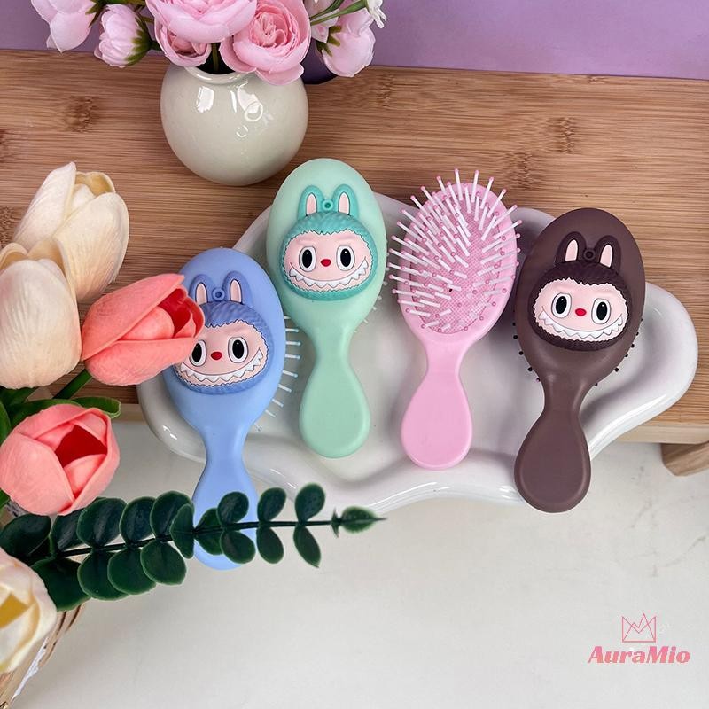 [AuraMio] Portable Cartoon Labubu Air Cushion Massage Comb Handheld ...