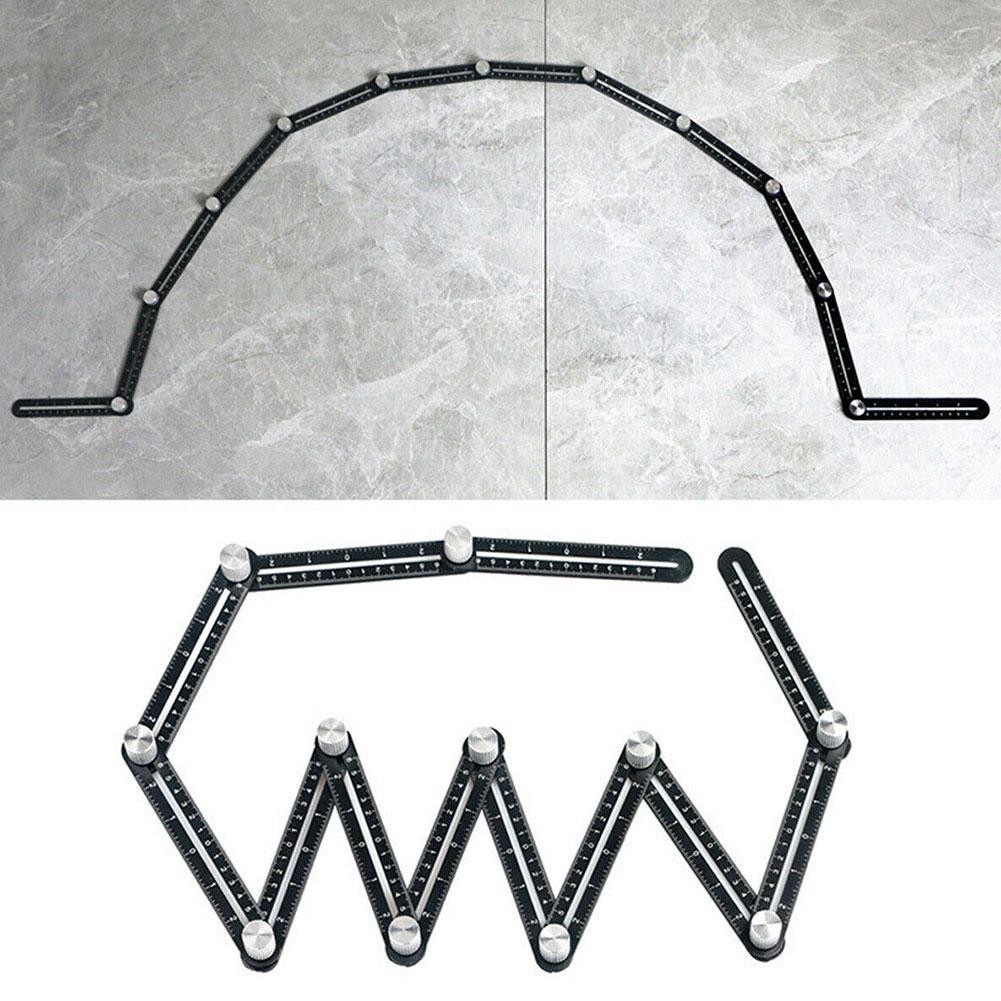 12-side Rulers Tile Opening Locator Paving Floor Tiles Folding Angle ...