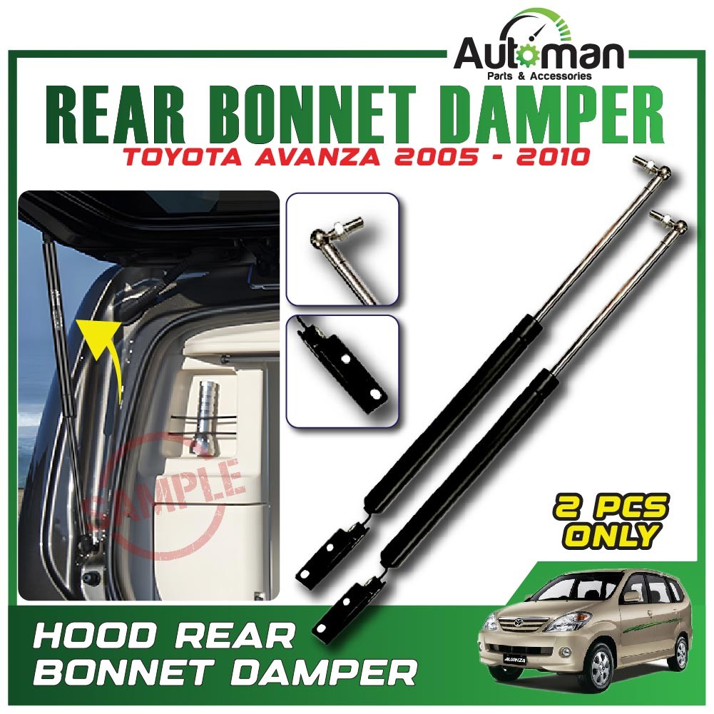 Toyota Avanza 2005 - 2010 Rear Bonnet Hood Absorber Damper Gas Lifter ...