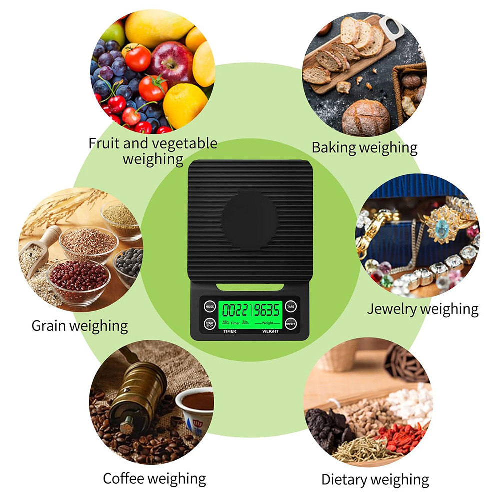 5/3kg High Precision Measuring LCD Electronic Digital Kitchen Scale ...